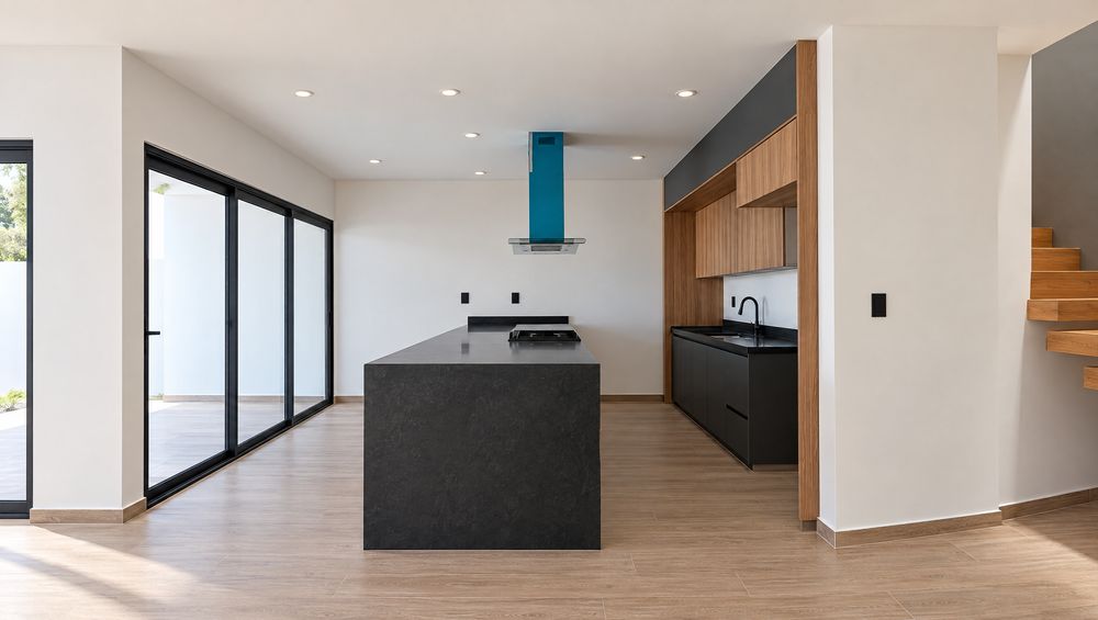 Condominio Aurora, cocina y estancia